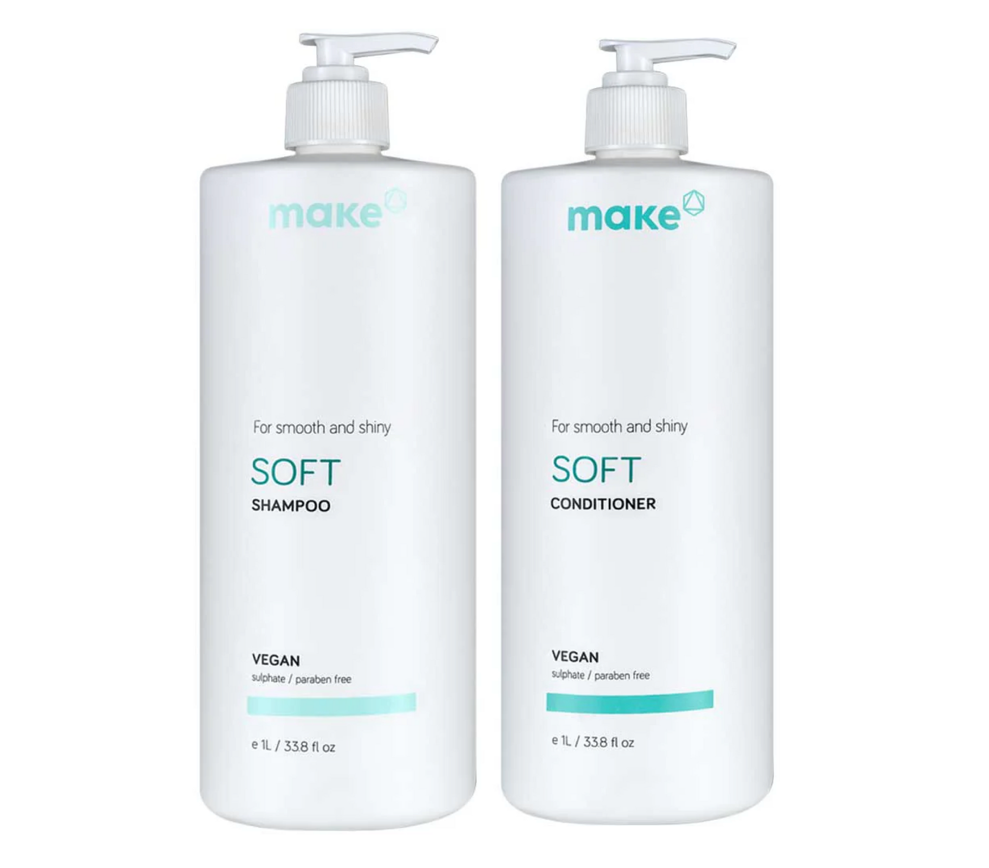 Make Soft Smooth & Shiny Shampoo and Conditioner 1000ml 