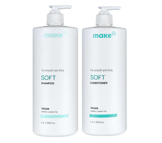 Make Soft Smooth & Shiny Shampoo and Conditioner 1000ml 