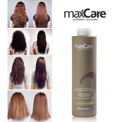 Maxcare Brazilian Natural Keratin Smoothing Treatment 1000ml