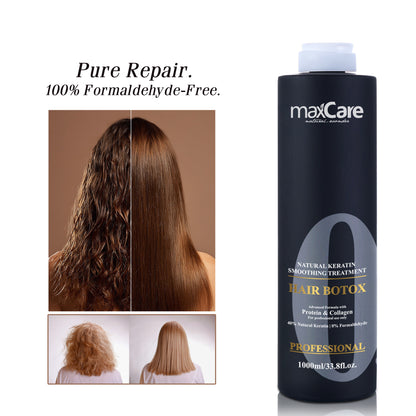 Maxcare Hair Repair Natural Keratin Protein Collagen Smoothing Treatment 1000ml