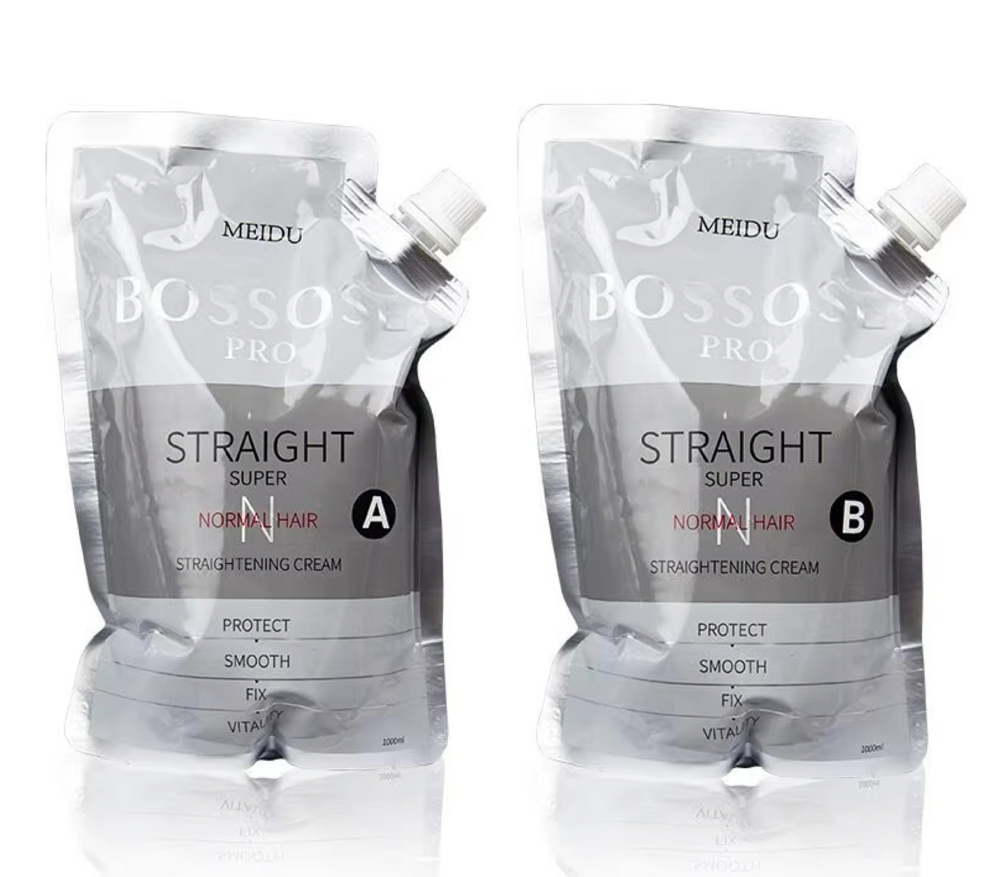 Meidu Bossose Pro Super Hair Straightening Cream 1000ml Duo