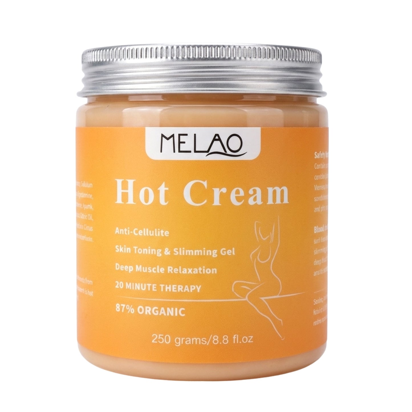 Melao Anti Cellulite and Toning Hot Cream 250g