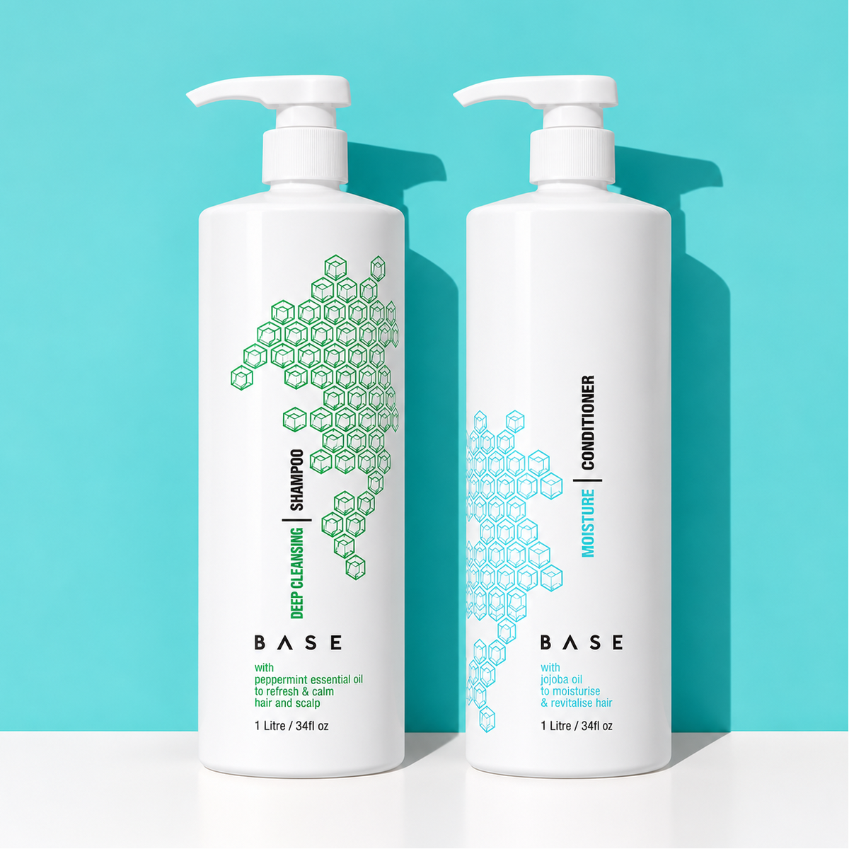 Base Deep Cleansing Shampoo and Moisture Conditioner 1000ml