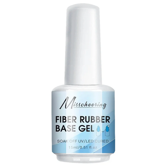 Misscheering Fiber Rubber Base Gel Nail Strengthener UV LED 15ml