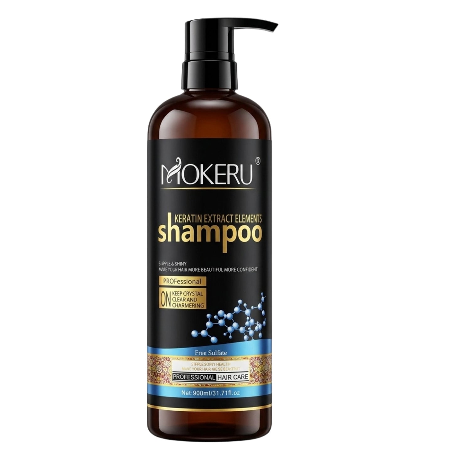 Mokeru Keratin Extract Damaged Repair Shampoo 900ml