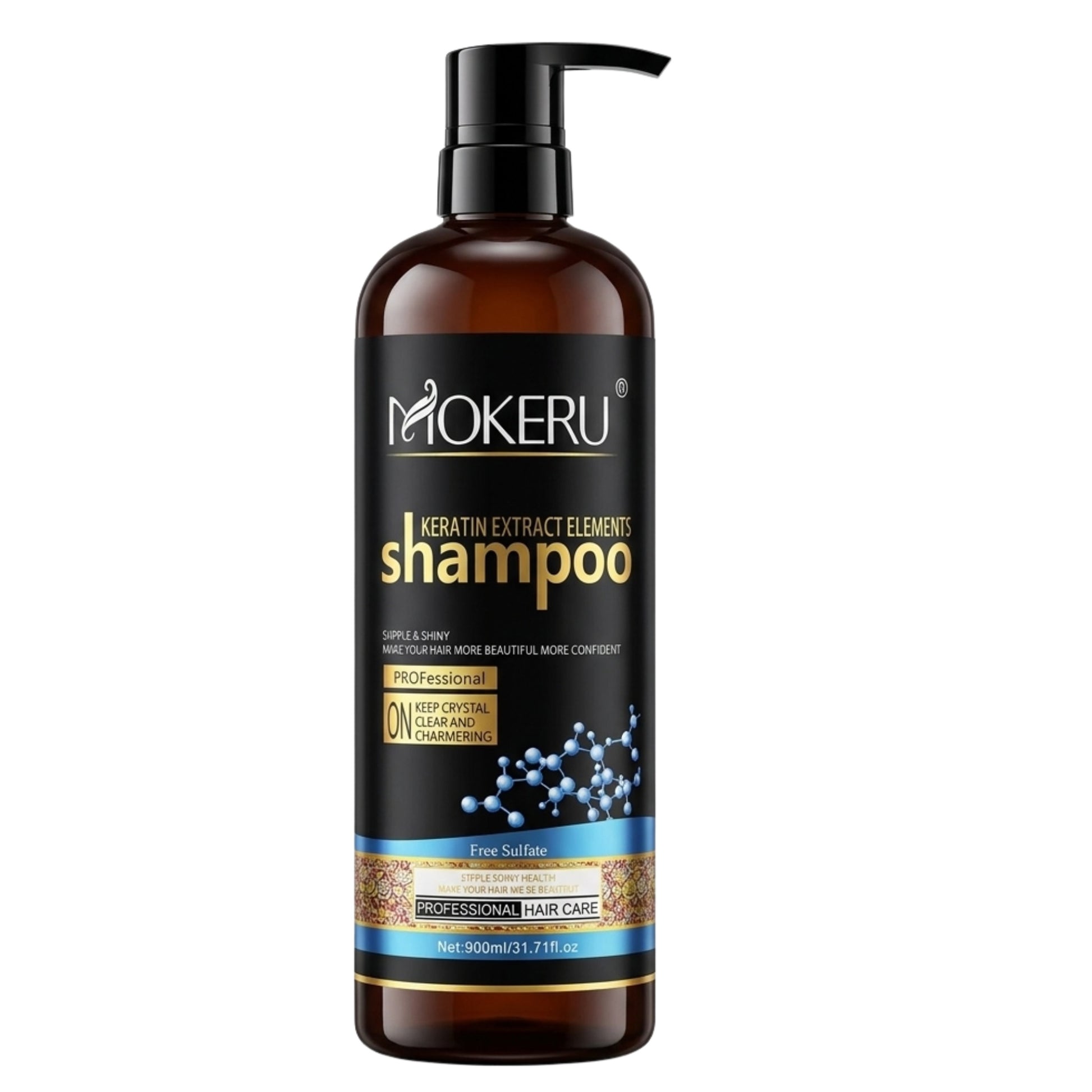 Mokeru Keratin Extract Damaged Repair Shampoo 900ml