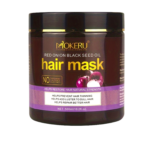 Mokeru Red Onion Black Seed Oil Hair Mask 500ml