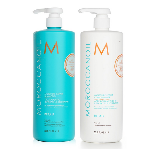 Moroccanoil Moisture Repair Shampoo and Conditioner 1000ml