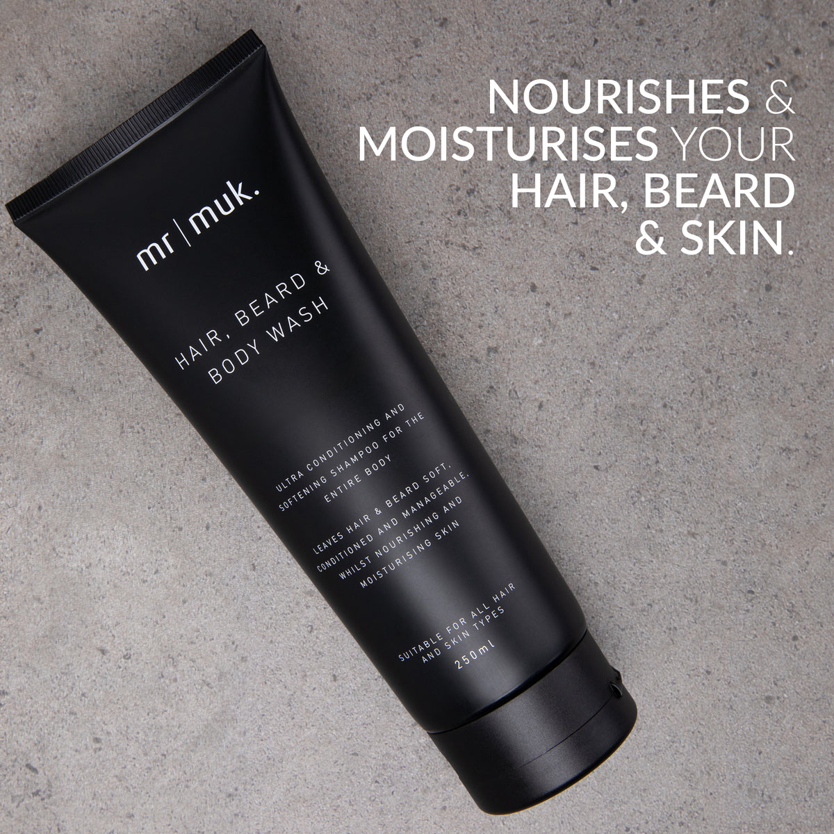 Mr Muk Hair Beard and Body Wash Shampoo 250ml (2pc)