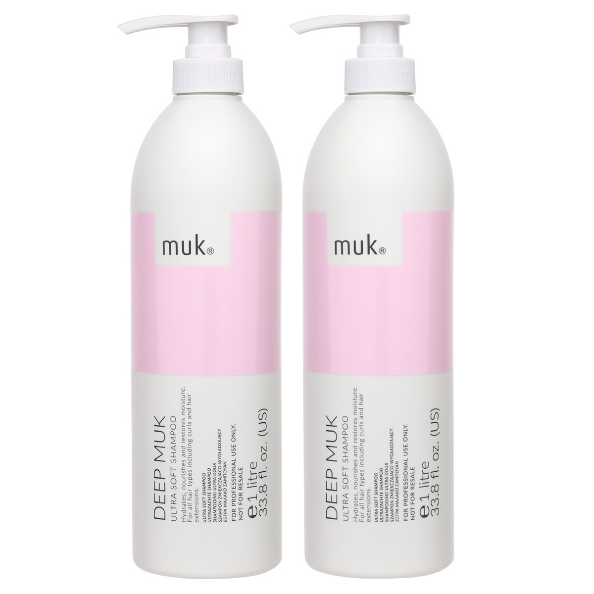 Muk Deep Ultra Soft Moisturising Shampoo 1000ml (2pc)