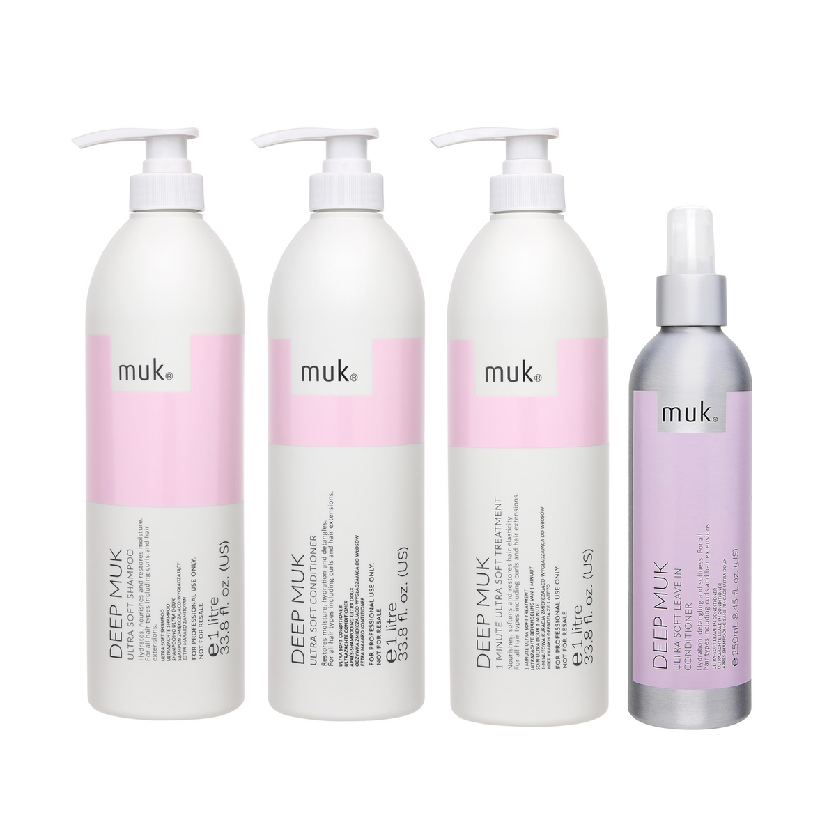 Muk Deep Ultra Soft Shampoo & Conditioner 1000ml + Treatment