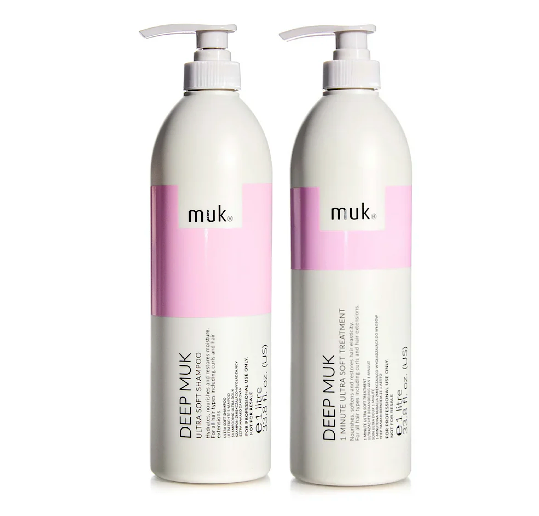 Muk Deep Ultra Soft Shampoo and 1 Minute Treatment 1000ml 