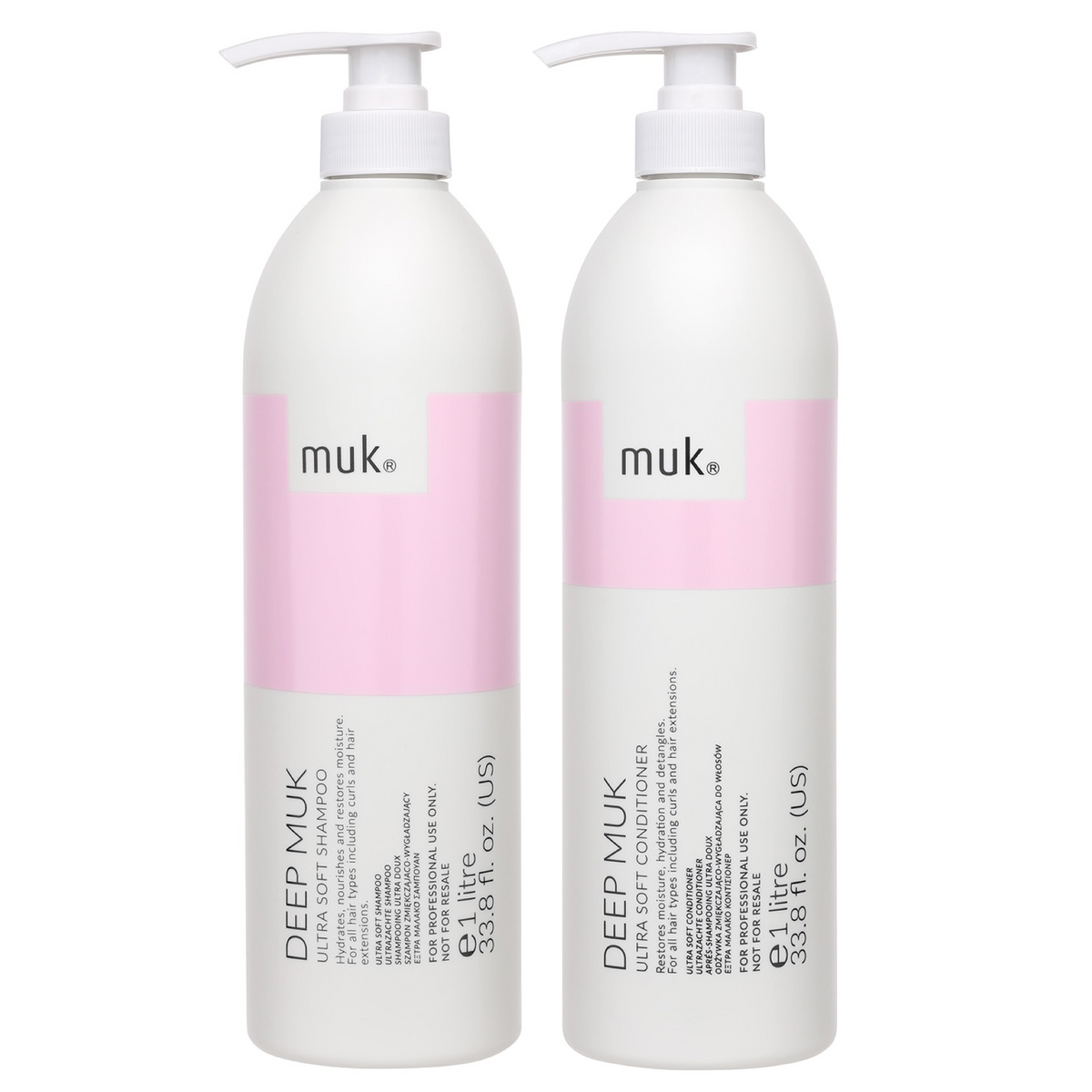 Muk Deep Ultra Soft Shampoo and Conditioner 1000ml