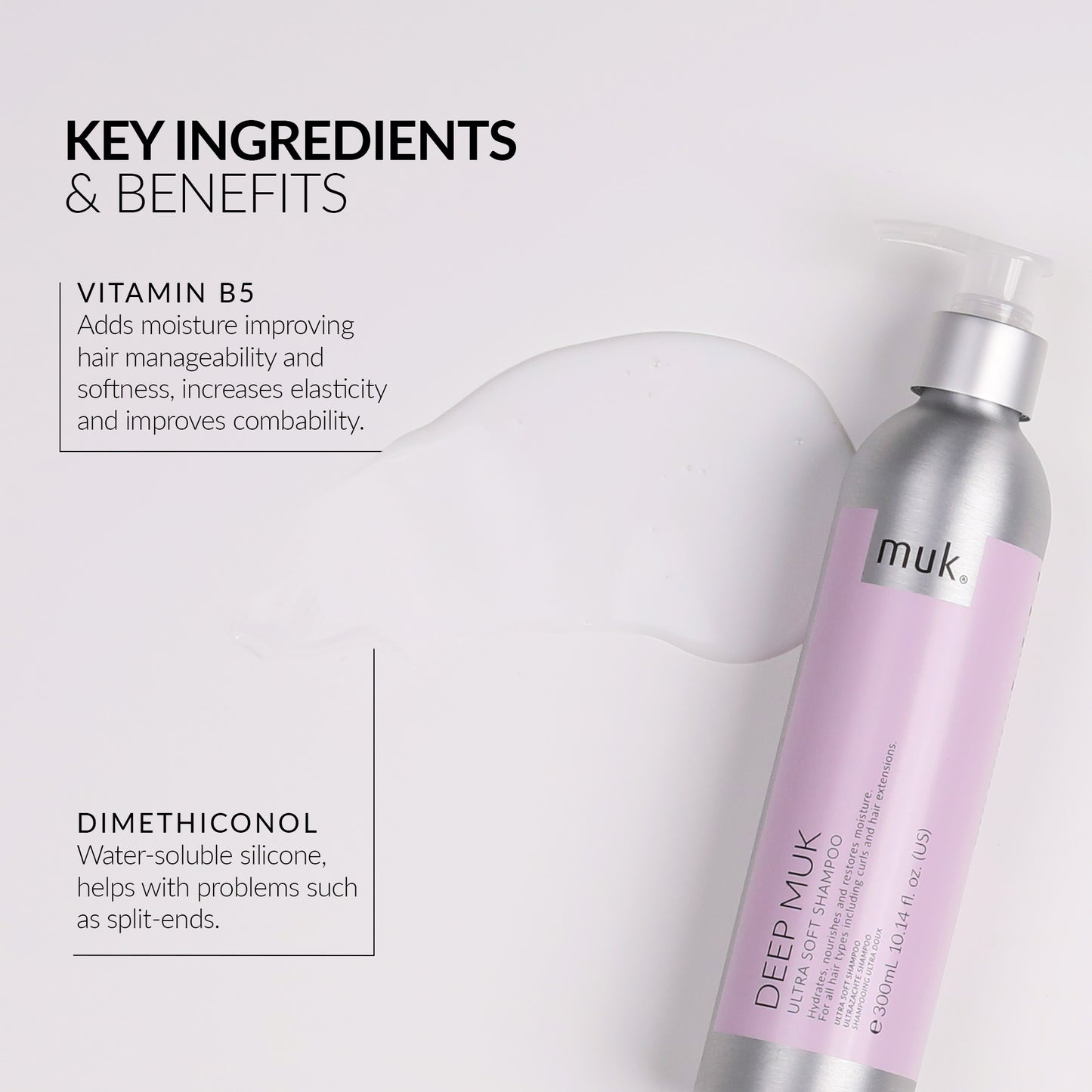 Muk Deep Ultra Soft Shampoo and Conditioner 300ml + Leave In Conditioner (3pc)