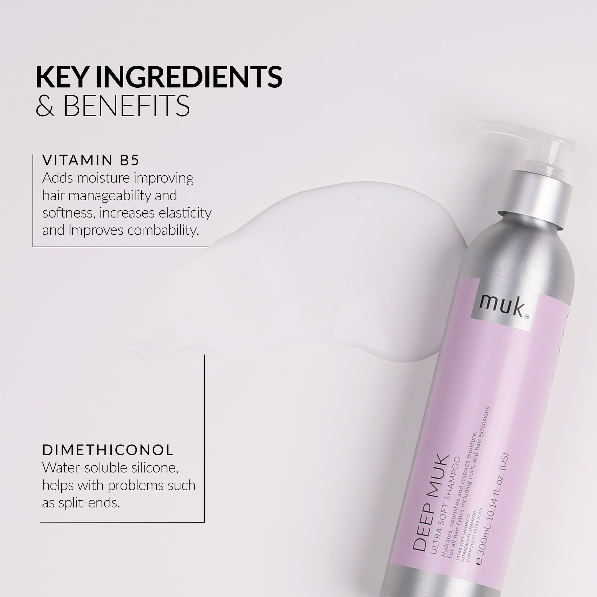 Muk Deep Ultra Soft Shampoo and Conditioner 300ml + Treatment (3pc) 