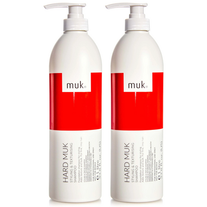 Muk Hard Muk Styling and Texturising Shampoo 1000ml (2pc)