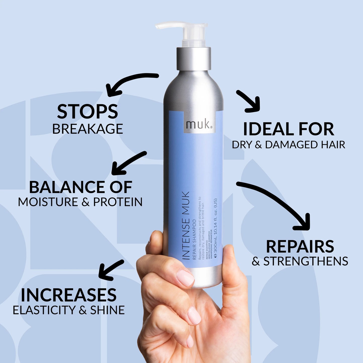 Muk Intense Repair Shampoo and Conditioner 1000ml