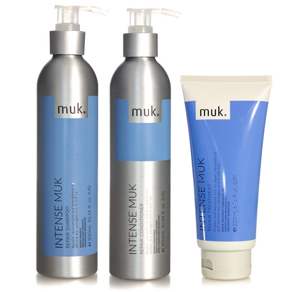 Muk Intense Repair Shampoo and Conditioner 300ml + Repair Treatment 200ml