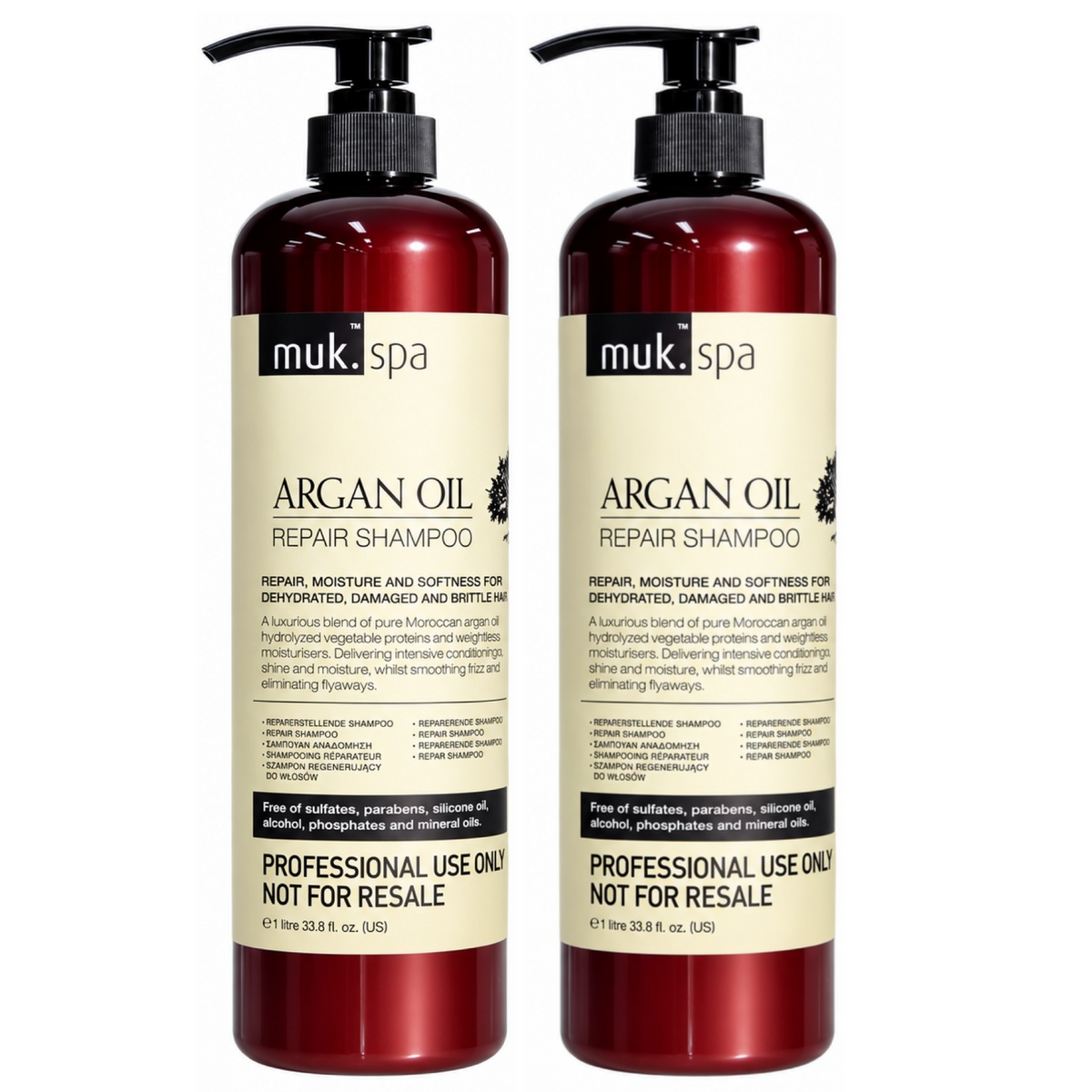 Muk Spa Argan Oil Repair Shampoo 1000ml (2pc)