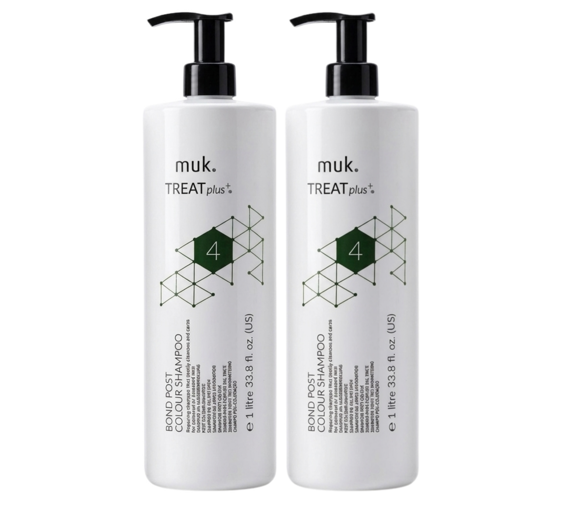 Muk Treat+ Bond Post Colour Shampoo 1000ml (2pc)