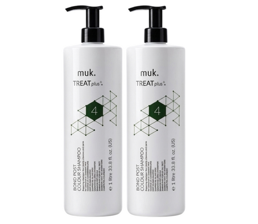 Muk Treat+ Bond Post Colour Shampoo 1000ml (2pc)