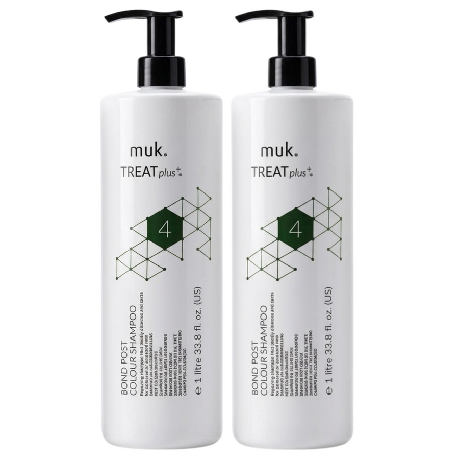 Muk Treat+ Bond Post Colour Shampoo 1000ml (2pc)