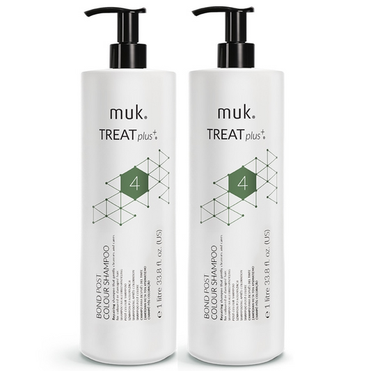 Muk Treat+ Bond Post Colour Shampoo 1000ml (2pc)