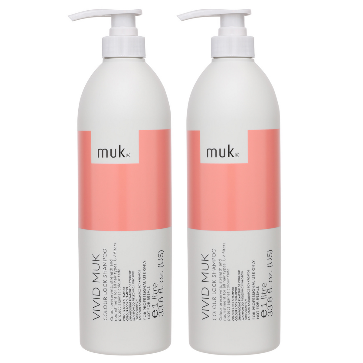 Muk Vivid Colour Lock Shampoo 1000ml (2pc)