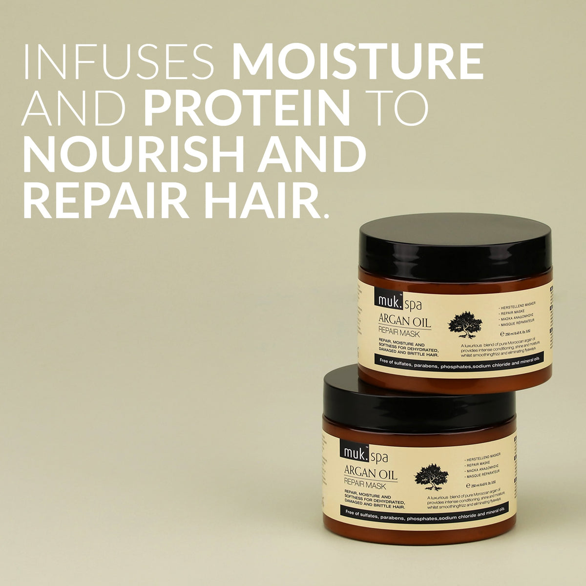 Muk Spa Argan Oil Repair Mask 1000ml (2pc)