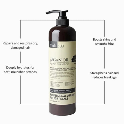 Muk Spa Argan Oil Repair Shampoo 1000ml (2pc)