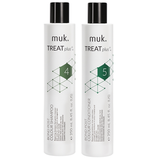 Muk Treat+ Bond Post Colour Shampoo and Conditioner 250ml