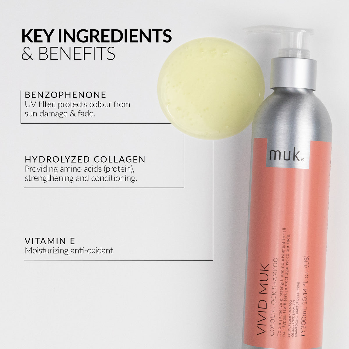Muk Vivid Colour Lock Shampoo and Conditioner 300ml