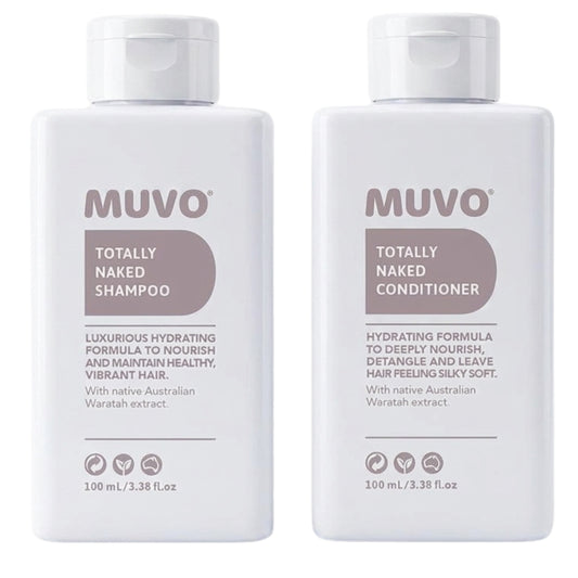 Muvo Totally Naked Shampoo and Conditioner 100ml Travel Pack
