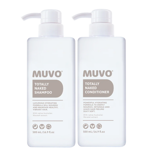 Muvo Totally Naked Shampoo and Conditioner 500ml
