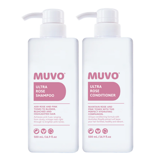 Muvo Ultra Rose Shampoo and Conditioner 500ml