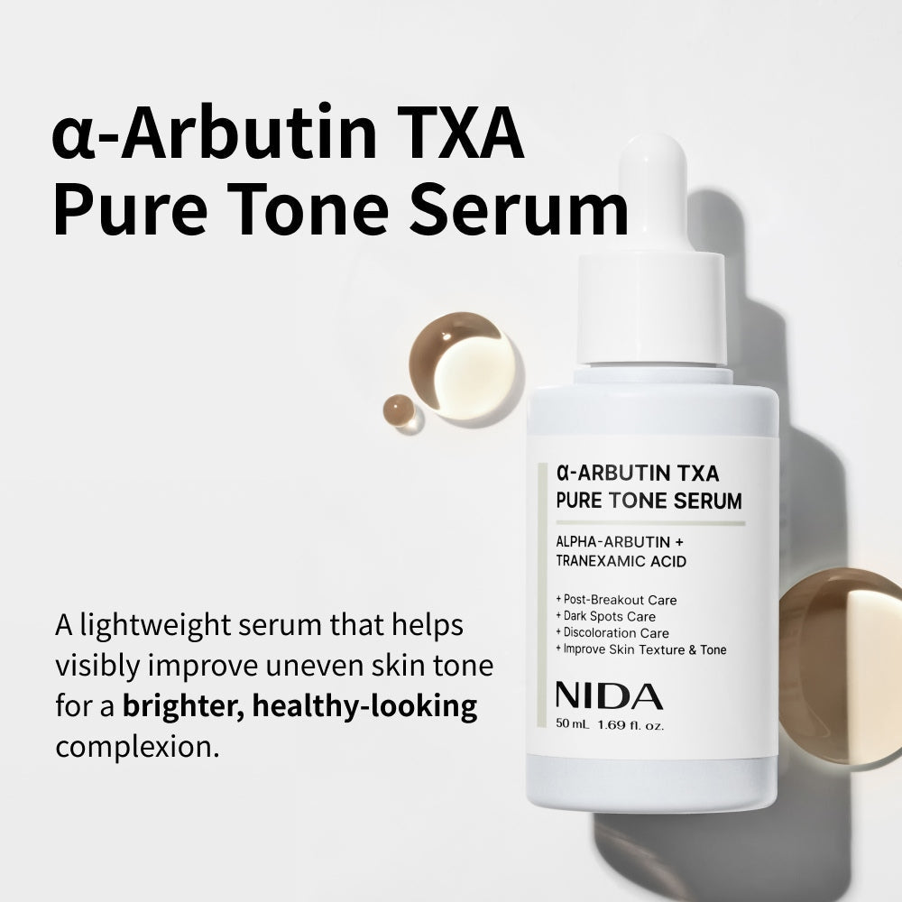 NIDA Alpha Arbutin TXA Pure Tone Face Serum Korean Beauty 50ml
