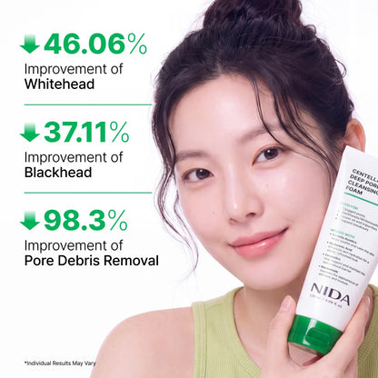 NIDA Centella Deep Pore Cleansing Foam with Hyaluronic Acid 120ml