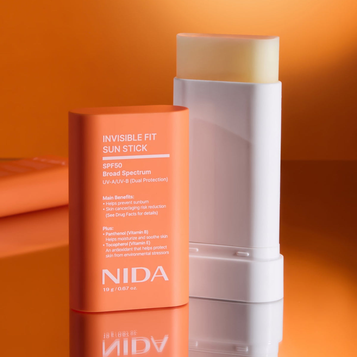 NIDA Invisible Fit Sun Stick SPF 50 Broad Spectrum Sunscreen 19g