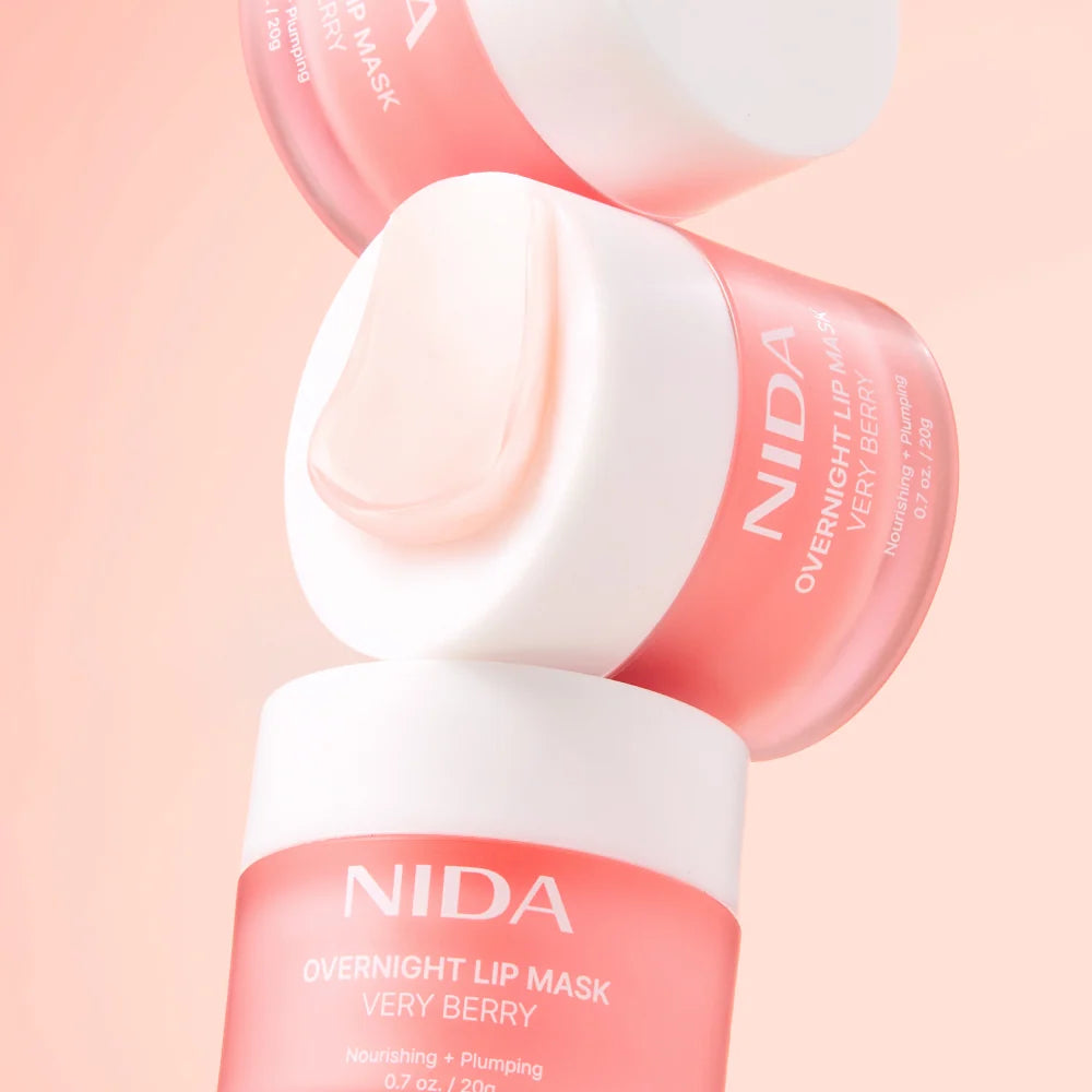NIDA Overnight Lip Mask Very Berry Nourishing & Plumping 20g
