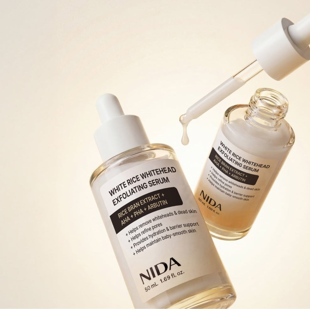 NIDA White Rice Whitehead Exfoliating Serum 50ml