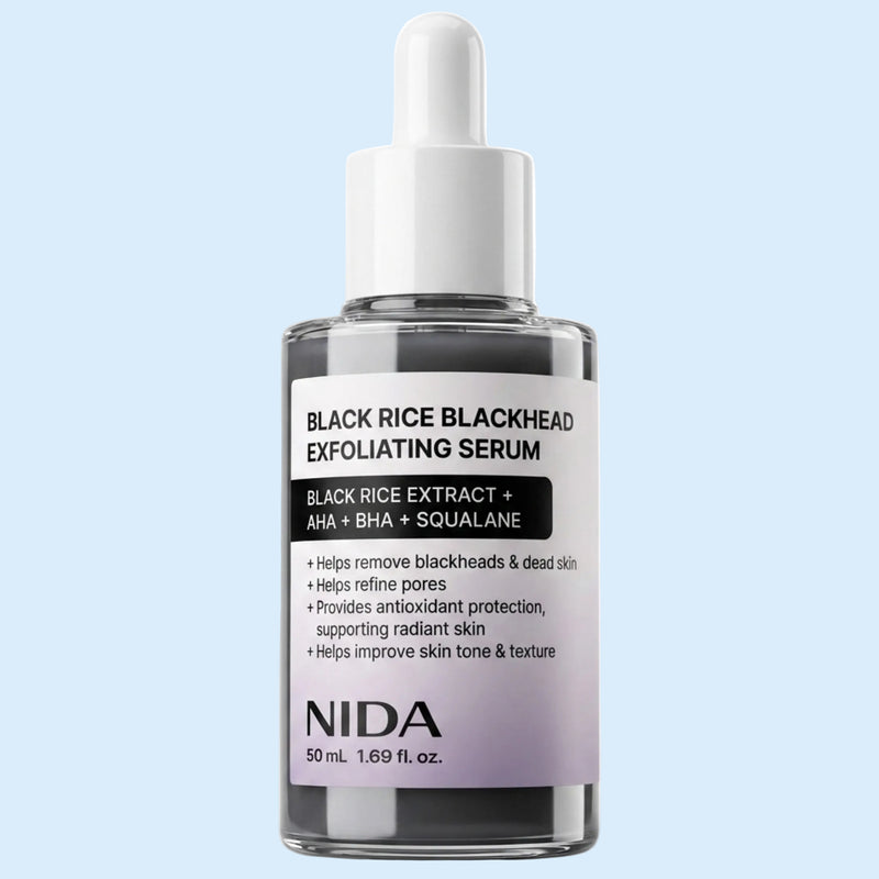 NIDA Black Rice Blackhead Exfoliating Serum Korean Beauty 50ml