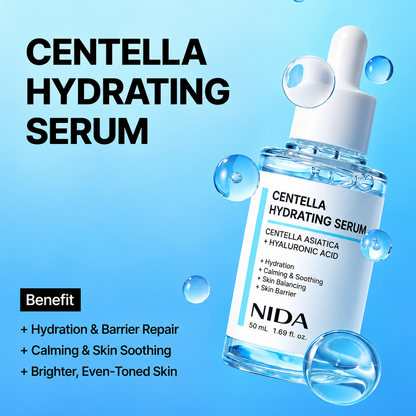 NIDA Ultimate Moisturising Cream and Centella Hydrating Serum Korean Beauty Duo