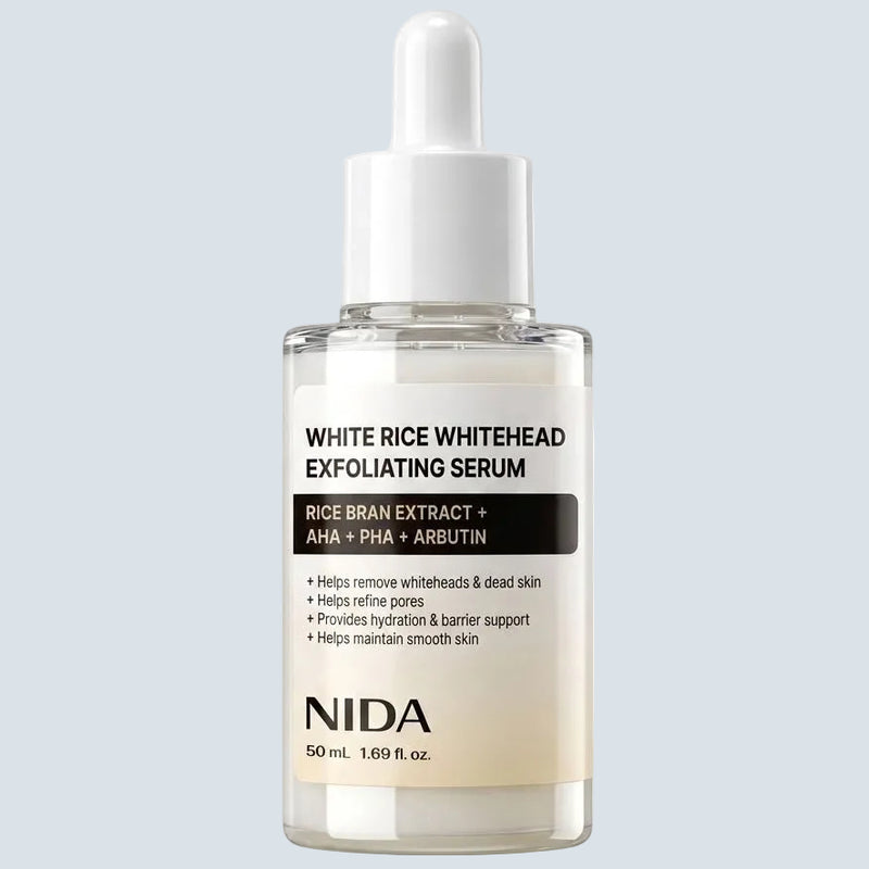 NIDA White Rice Whitehead Exfoliating Serum Korean Beauty 50ml