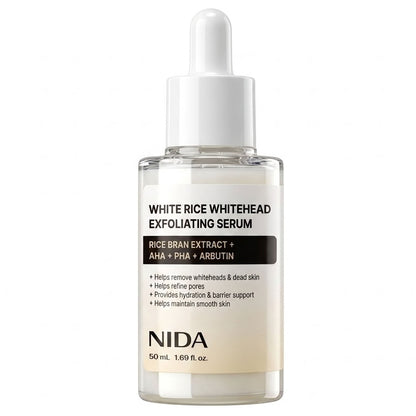 NIDA White Rice Whitehead Exfoliating Serum 50ml