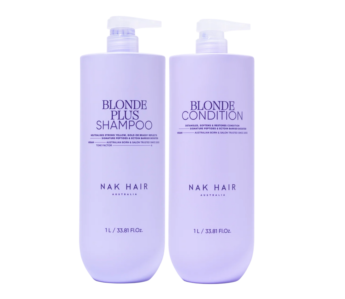 Nak Blonde Plus Shampoo and Conditioner 1000ml