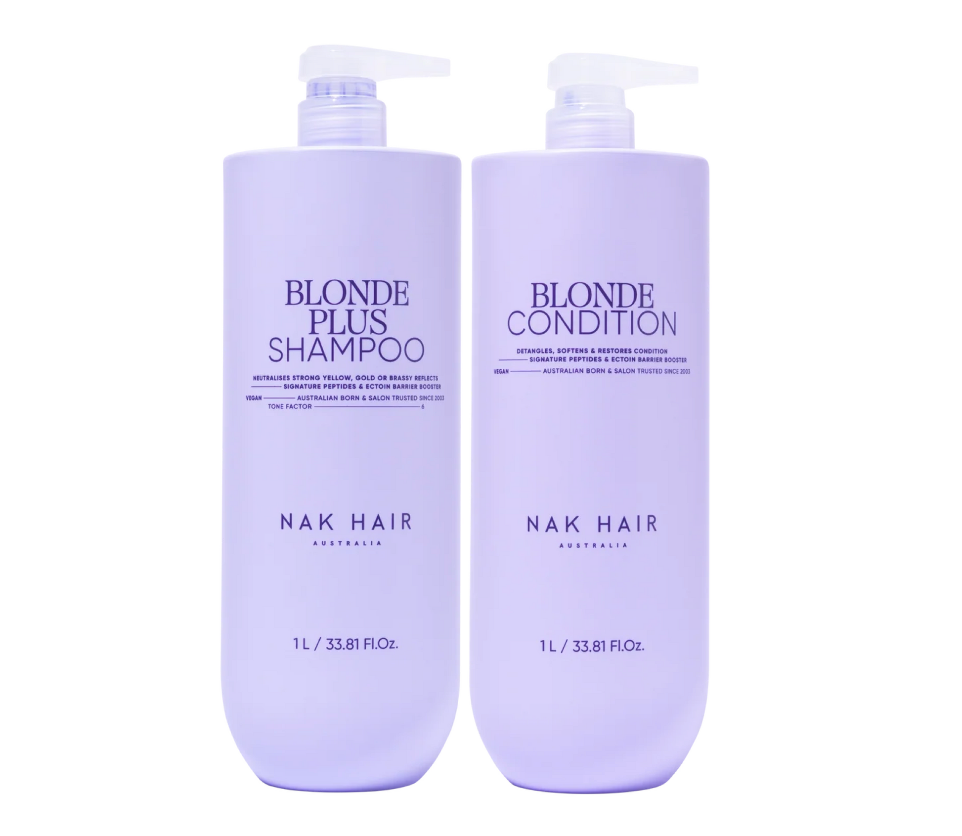 Nak Blonde Plus Shampoo and Conditioner 1000ml