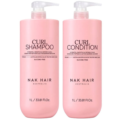 Nak Curl Shampoo and Conditioner 1000ml