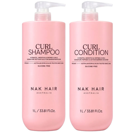 Nak Curl Shampoo and Conditioner 1000ml