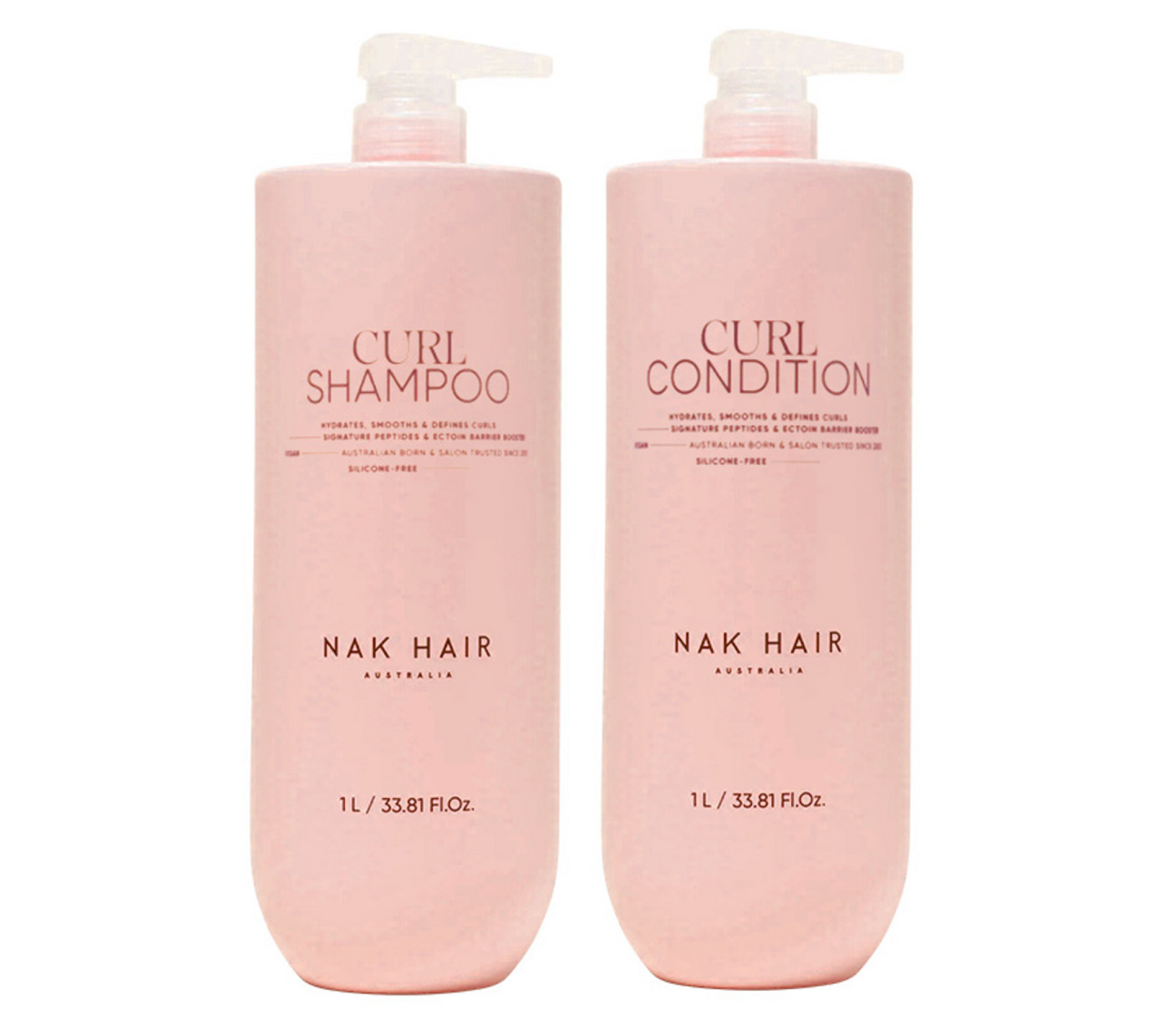 Nak Curl Shampoo and Conditioner 1000ml