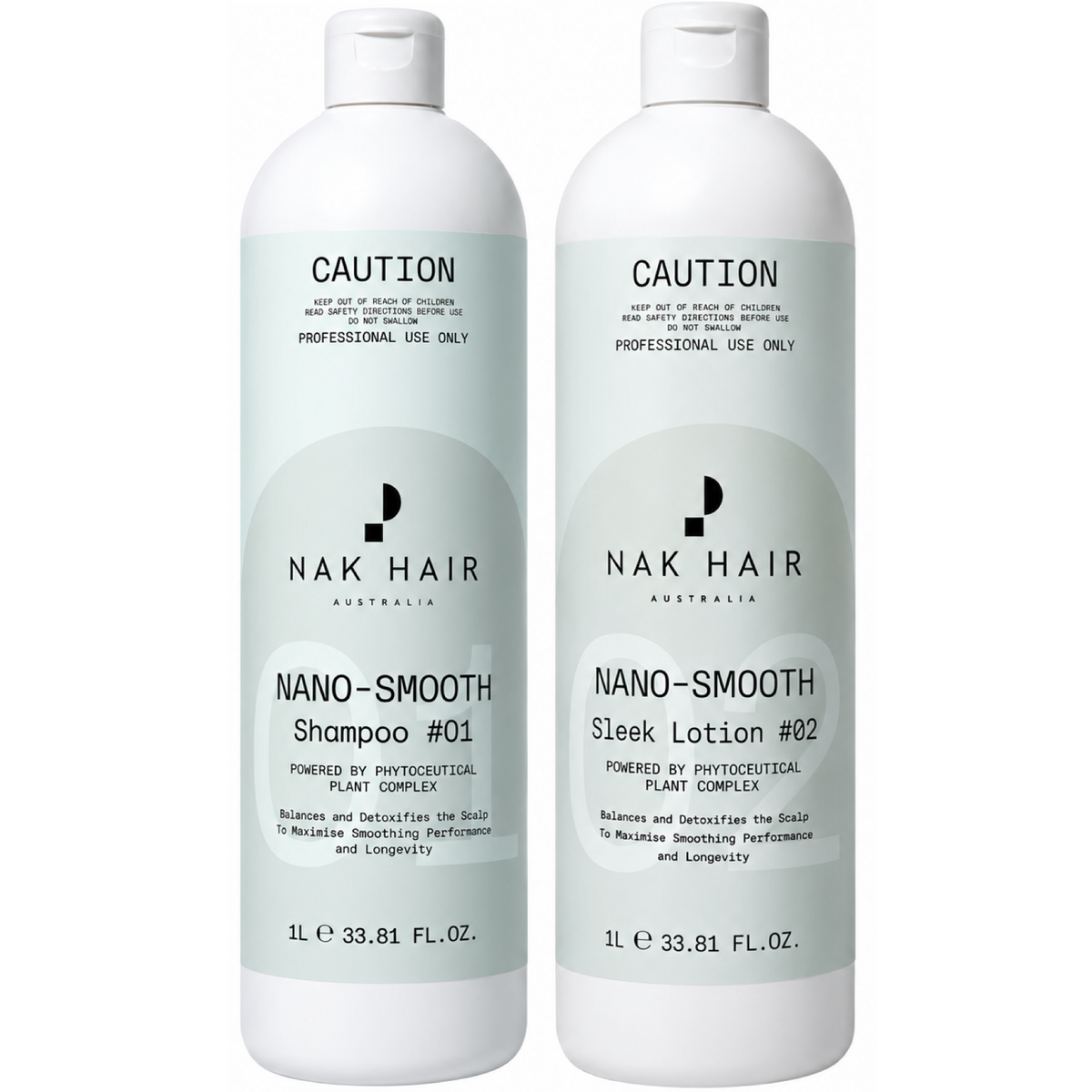 Nak Nano Smooth Preparatory Shampoo and Sleek Lotion #02 Smoothing Treatment 1000ml